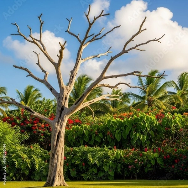 Obraz dry trees in the garden