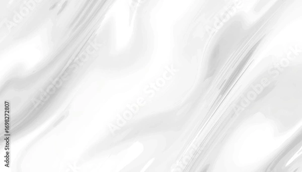 Fototapeta Abstract White Swirling Texture Background Elegant Smooth Marble-Like Design