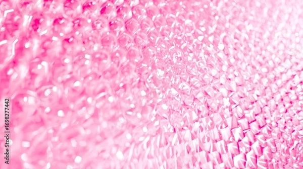 Fototapeta Abstract Pink Bubble Texture Background Close-up Macro Shot of Pink Air Bubbles