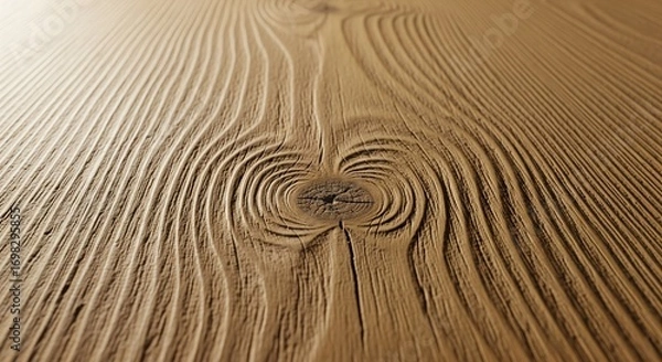 Fototapeta Detailed close-up of weathered wooden surface with intricate grain patterns