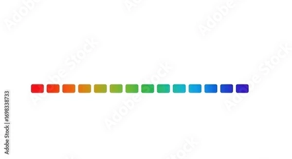 Obraz Colorful Gradient Squares on White Background