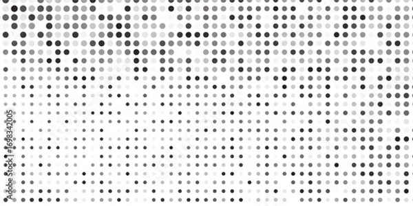 Fototapeta Abstract halftone gradient texture. Vanishing polka dot background. Repeating dots simple abstract art modern
