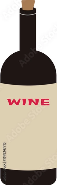 Obraz wine bottle icon