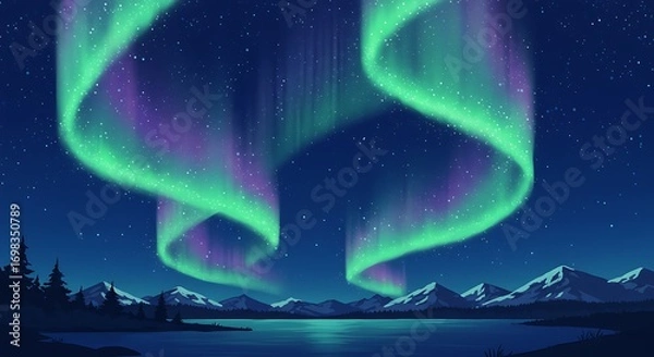 Obraz Celestial Dance of the Northern Lights