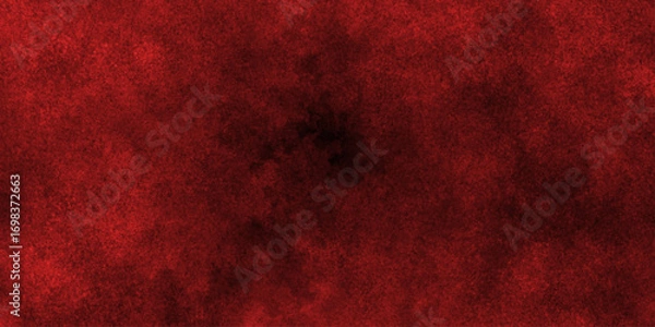Fototapeta Abstract red grunge natural smooth cement concrete floor and plaster dirty wall background texture. red marble texture and red paper texture. plastered long panoramic concrete wall background.