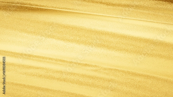 Fototapeta Golden foil texture with shiny metallic surface, abstract luxury background for design and decoration.