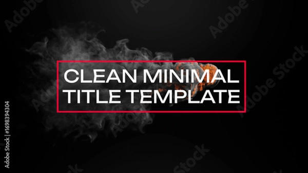 Fototapeta Clean Minimal Title Template