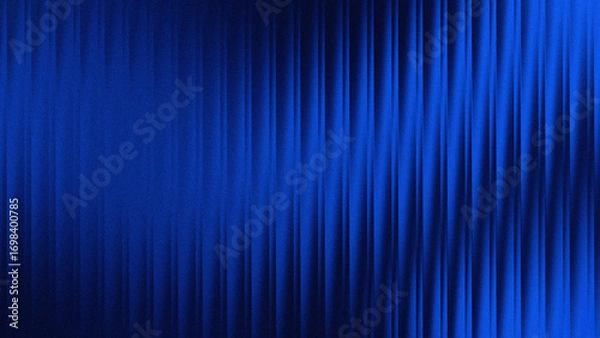 Fototapeta Blue wave fractal glass gradient blurred background, abstract transparent glass trendy wallpaper grainy noise texture.	