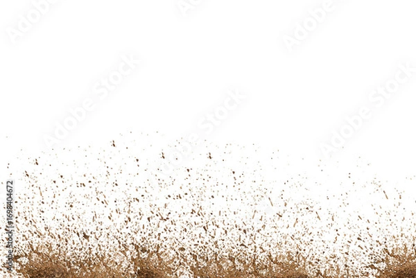 Obraz mud isolated on white background.