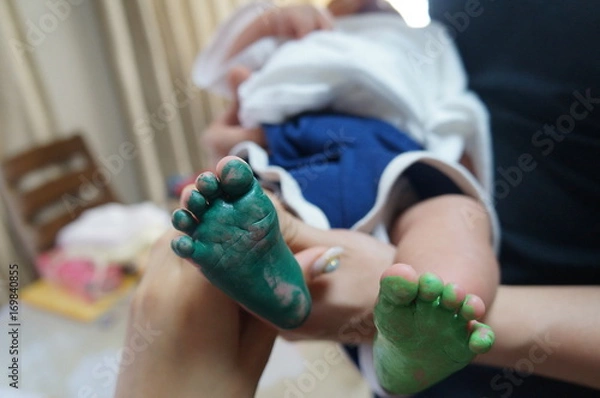 Fototapeta 足形アート