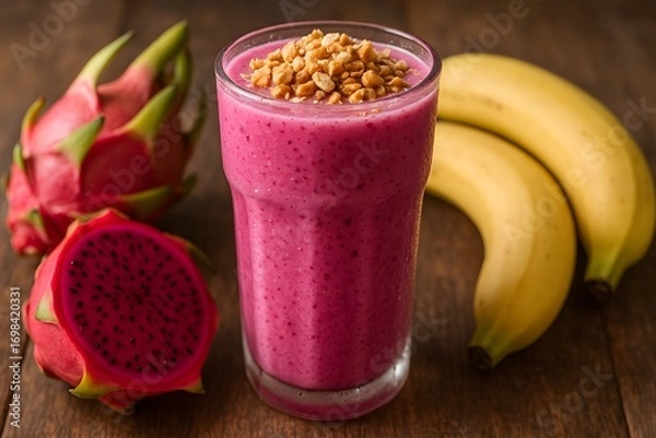 Fototapeta Dragon Fruit Smoothie