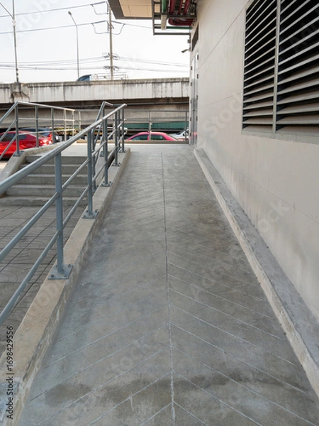Fototapeta Urban Infrastructure Access Ramp.