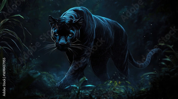 Obraz tiger in the dark