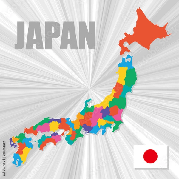 Obraz 日本地図