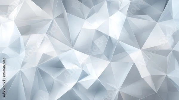 Fototapeta background corporate business mosaic polygon white gray polygonal grey paper ice triangle line glamour light element digital technology elegant geometric stage wall texture web design colours