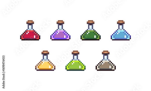 Fototapeta Pixel Potion Pack Game Assets
