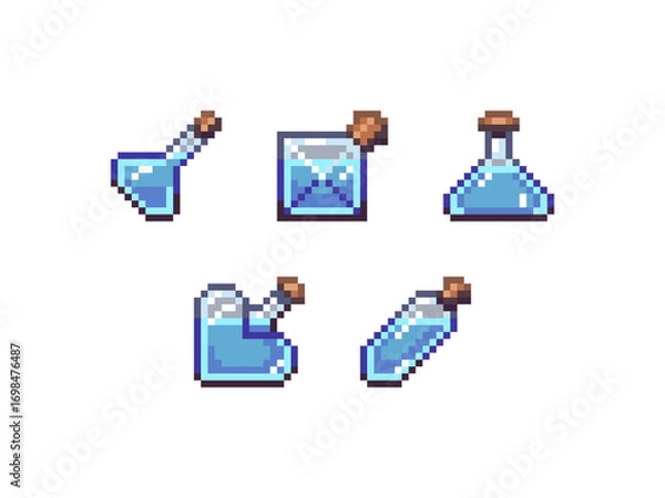 Fototapeta Pixel Potion Pack Game Assets