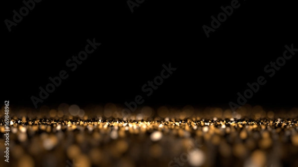 Obraz Brokat czarny na białym tle. Ilustracja, renderowanie 3d.