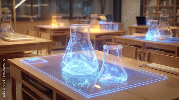 Fototapeta 並ぶ試験管