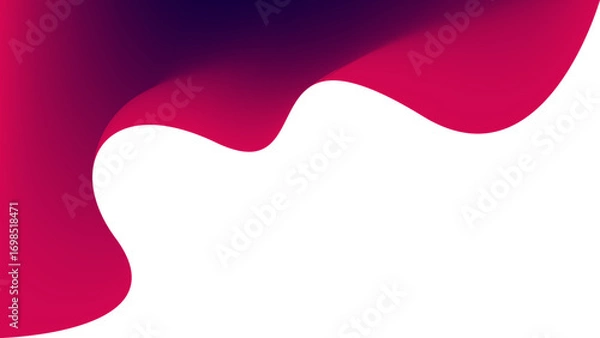Obraz Abstract  white background with red wave