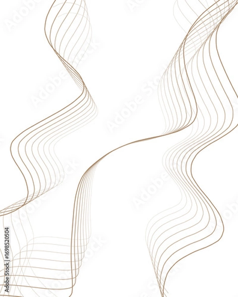 Obraz Modern abstract monochrome wave line background
