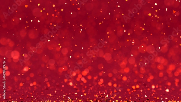 Fototapeta Glitter backround. 3D illustration, 3D rendering.