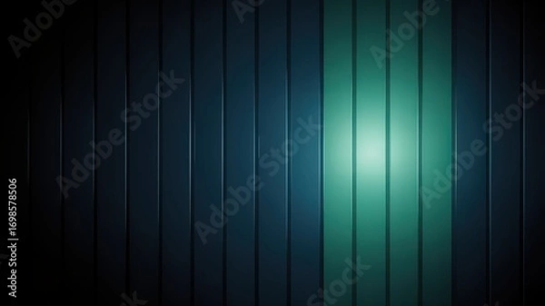 Fototapeta Abstract background with vertical stripes and a glowing light in the center