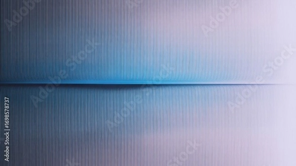 Fototapeta Abstract blue and white background with vertical lines and wave pattern