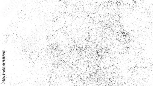 Fototapeta Grunge texture overlay vector monochrome particles abstract brushed background. Vintage grunge texture background abstract brushed wall overlay distressed design. 