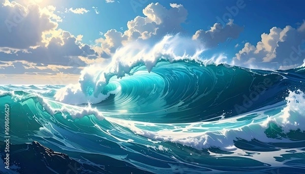 Obraz Ocean waves crashing