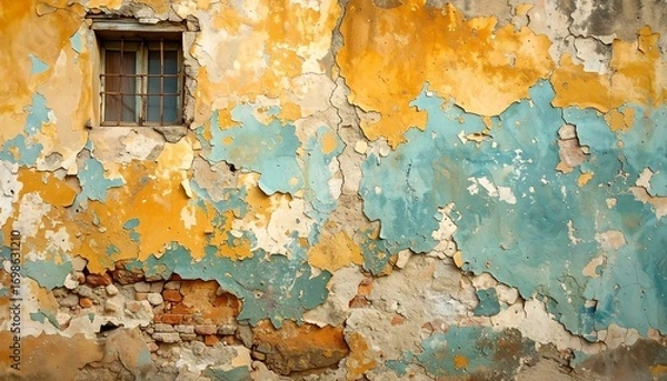 Obraz Old, weathered building facade