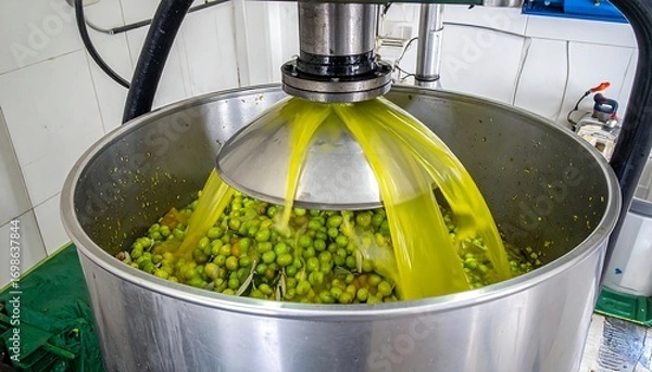 Obraz Olive oil extraction process
