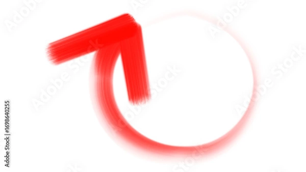 Fototapeta red arrow circle 