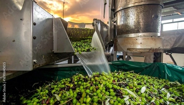 Obraz Olive processing plant