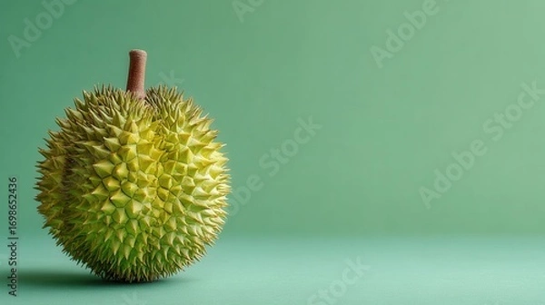 Fototapeta Durian fruit isolated on plain background