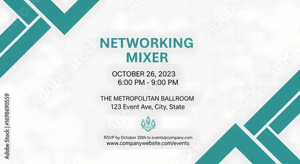 Fototapeta Networking Mixer Event Invitation Join Us for an Evening of Connections on October 26th