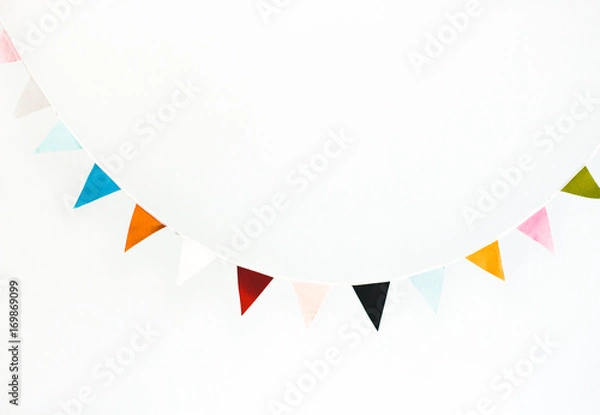 Obraz Colorful flag garland