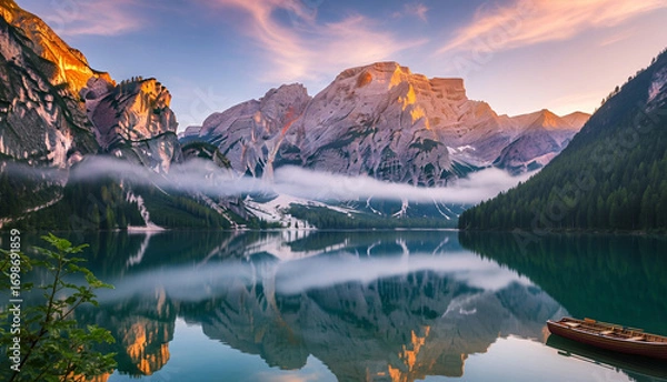 Obraz reflection in the mountains