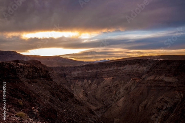 Fototapeta Mountain sunset, nevada