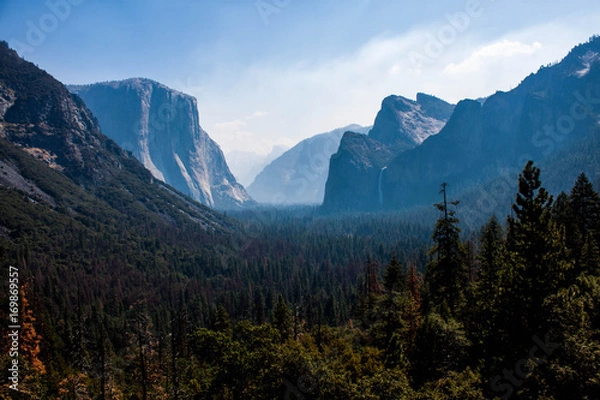 Obraz Yosemite valley seen from Tunnel view