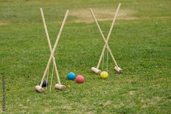 Fototapeta croquet game