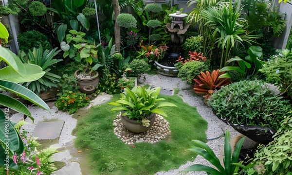 Obraz flowers in a garden