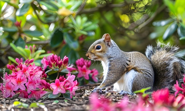 Obraz squirrel in the park