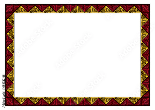Fototapeta Black history month frame,Borders And Frames Black history month , Frame for Juneteenth with space for text .colorful abstract rectangle frame