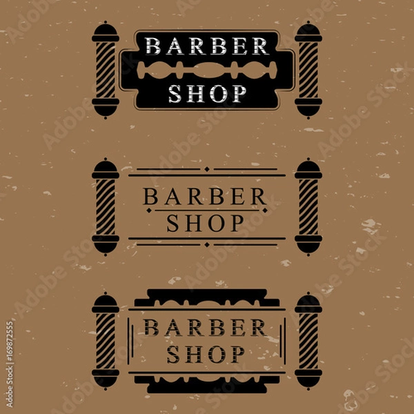 Obraz The vector set for barber shop