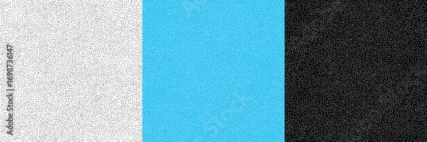 Obraz Tiny hand drawn polka dot seamless patterns set.