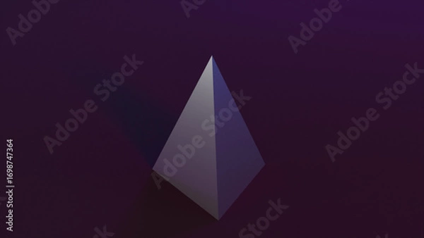 Obraz 3d render pyramide. Computer generated