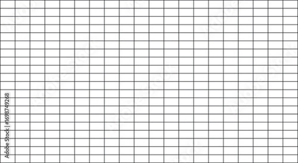 Fototapeta Grid paper rectangle lines isolated
