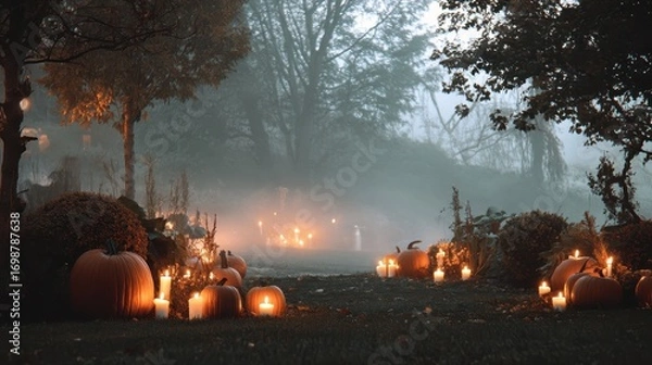Obraz halloween pumpkin lantern