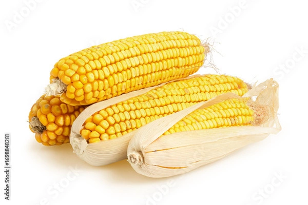 Fototapeta dry corn othe cob isolated